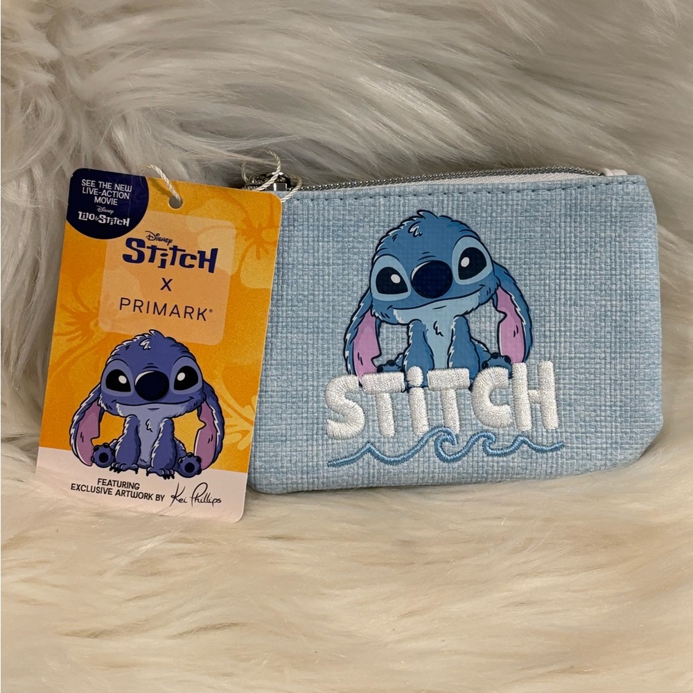 Disney Stitch Blue Coin Purse NWT